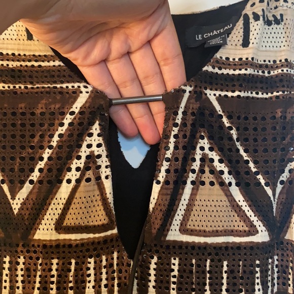 Nice fit short dress brown, beige - Picture 3 of 3